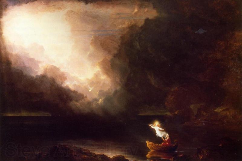 Thomas Cole Voyage of Life Old Age Norge oil painting art